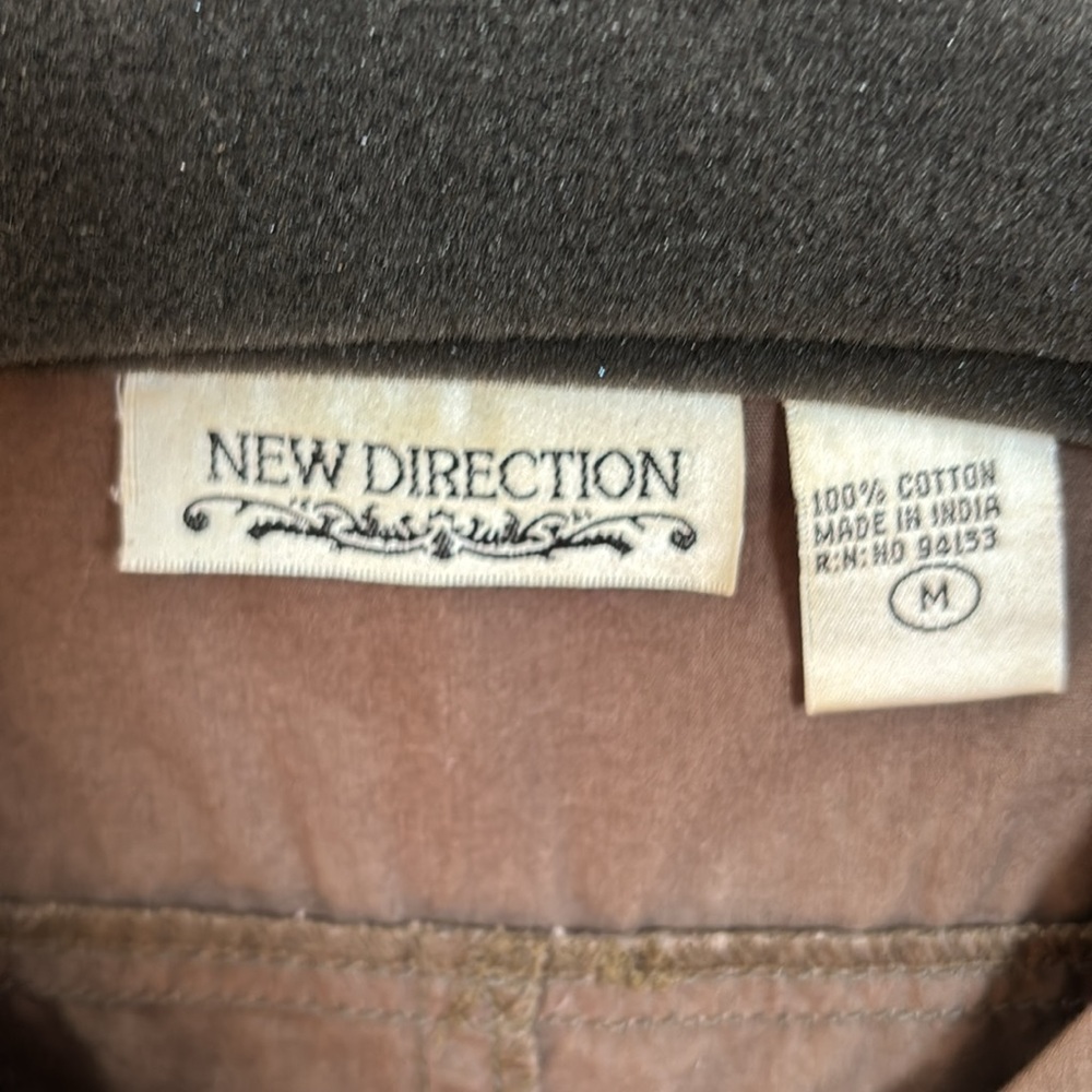New Direction Brownish olive snap blazer - Picture 2 of 4
